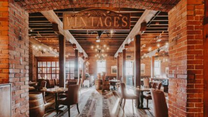 Cozy dining experience at the Pillar & Post Hotel in Niagara-on-the-Lake