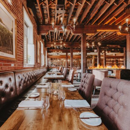 Formal dining area at Cannery Restaurant at the Pillar & Post in Niagara-on-the-Lake