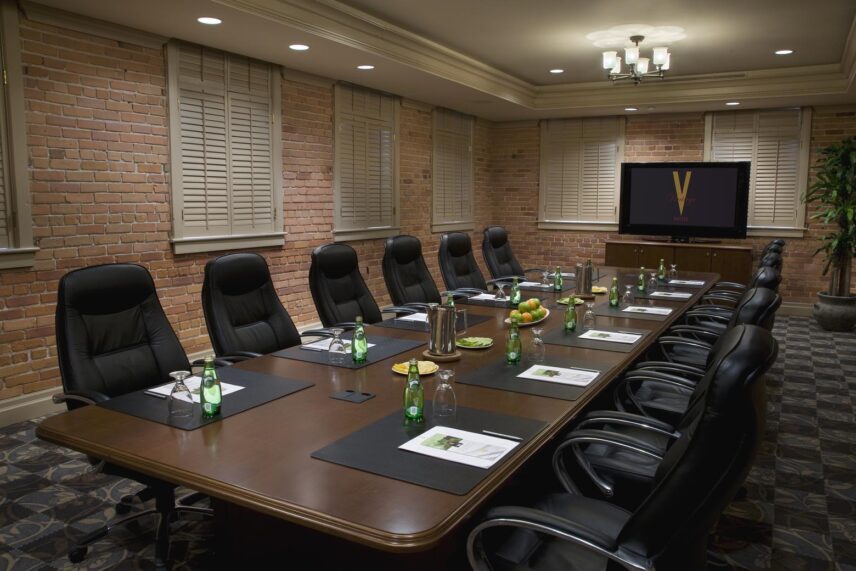 The Newark meeting room at Pillar and Post in Niagara-on-the-Lake.