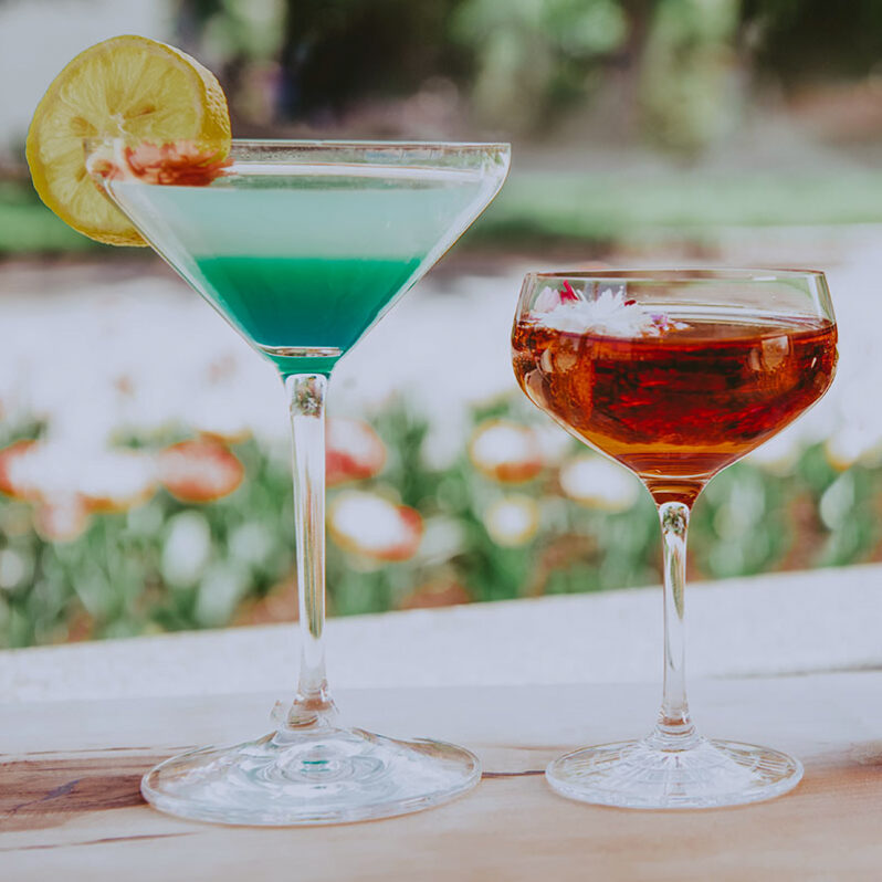 Poolside Patio specialty cocktails at the Pillar & Post Hotel in Niagara-on-the-Lake