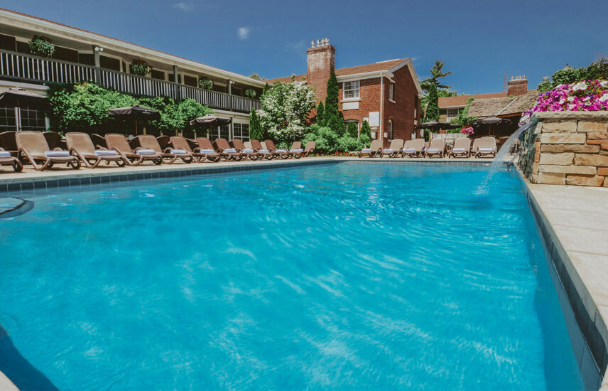 Poolside Patio pool at the Pillar and Post Hotel in Niagara-on-the-Lake