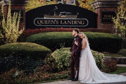 Bride and Groom Intimate Wedding in Niagara-on-the-Lake