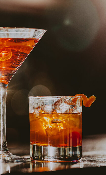Delicious cocktails prepared at Bacchus Loung in Niagara-on-the-Lake