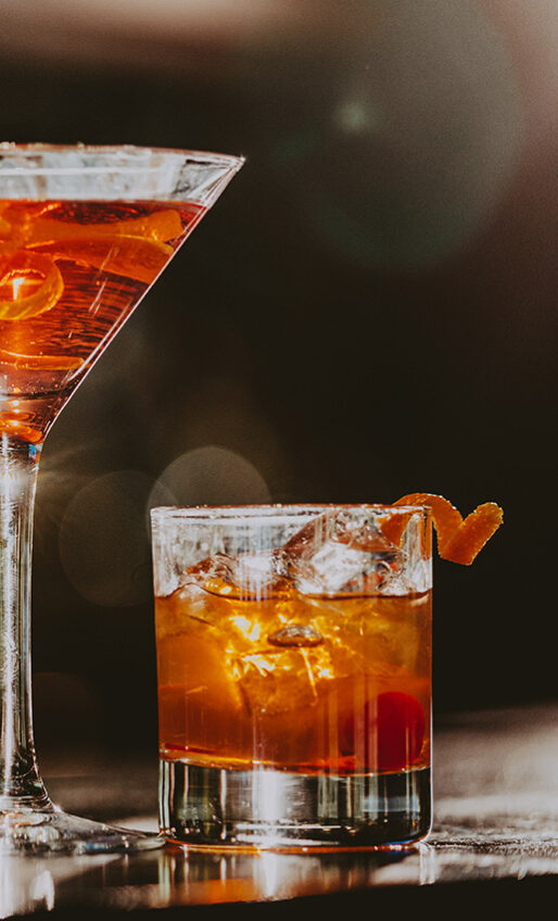 Delicious cocktails prepared at Bacchus Loung in Niagara-on-the-Lake