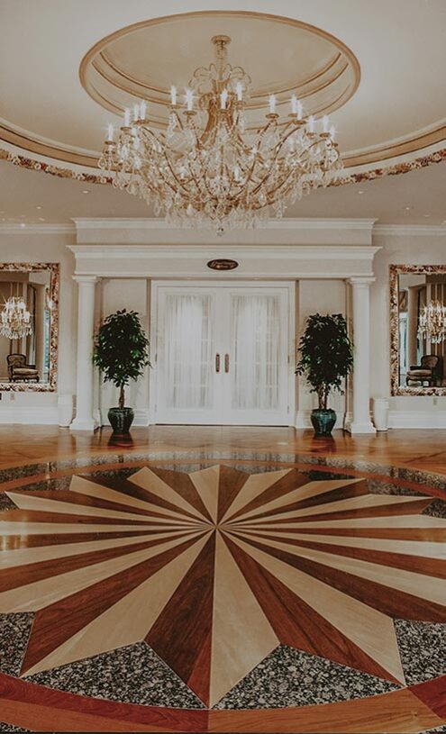 Entrance to the Grand Georgian Ballroom inside the Queen’s Landing hotel in Niagara-on-the-Lake.