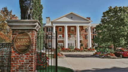 Landscaping at the Queens Landing Hotel in Niagara-on-the-Lake