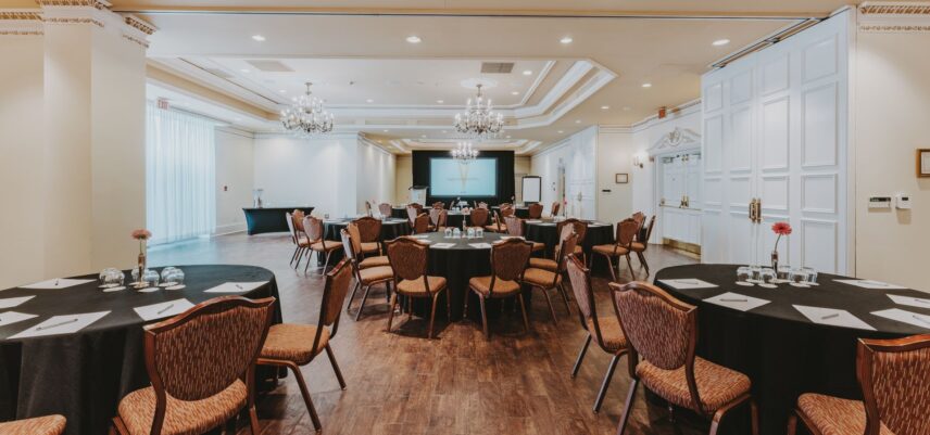 Event space at Queen’s Landing hotel in Niagara-on-the-Lake.