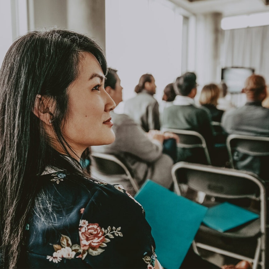 Meeting guests enjoying team building program during conference at Queen's Landing in Niagara-on-the-Lake