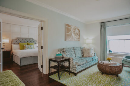 Guest suite accommodations at the Queens Landing Hotel in Niagara-on-the-Lake
