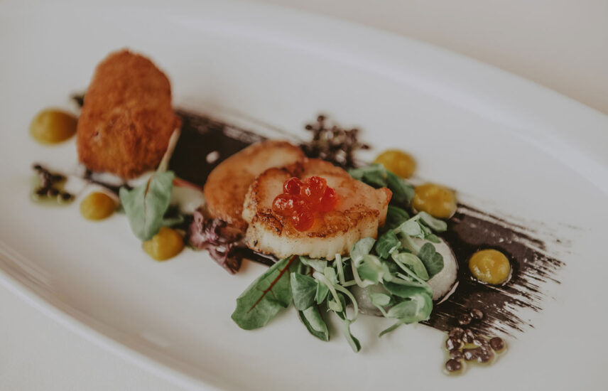 Crisp fish catered to weddings at the Queens Landing Hotel in Niagara-on-the-Lake