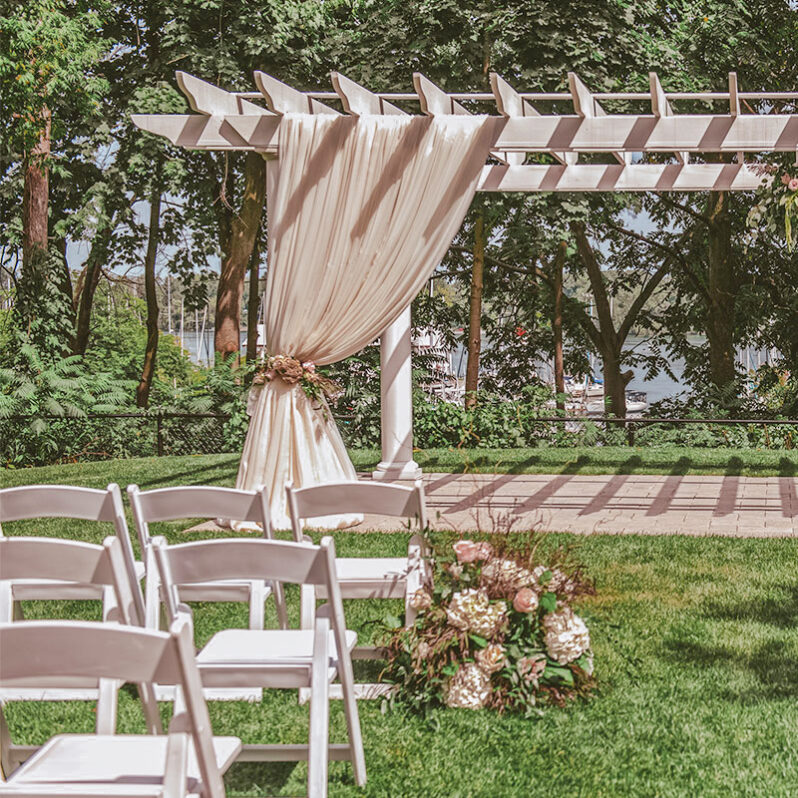 Water View Garden wedding venue at the Queens Landing Hotel in Niagara-on-the-Lake