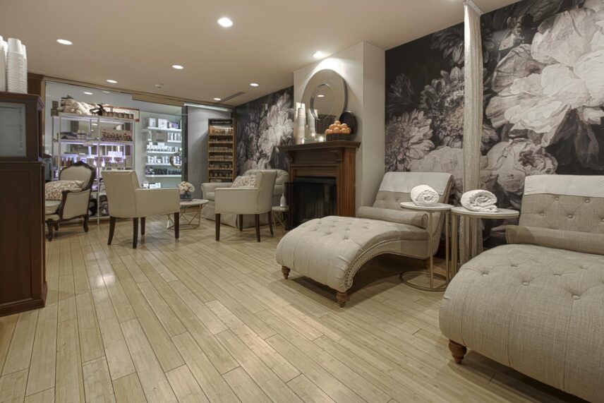 Secret Garden Spa lounge in the Prince of Wales hotel in Niagara-on-the-Lake.