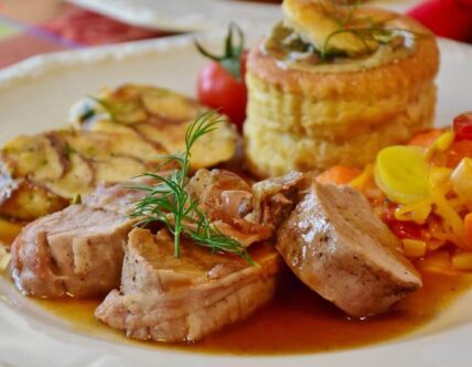 Riesling-Braised Pork Shanks - Vintage Hotels