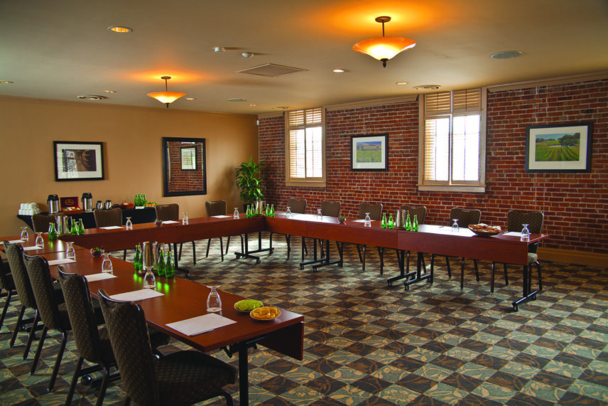 Shark Tank activities in the Simcoe meeting room at Pillar and Post in Niagara-on-the-Lake.