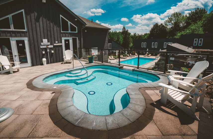 Hydrotherapy pools at Millcroft Inn & Spa in Caledon.