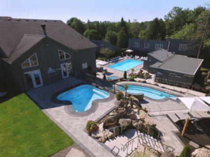 The hot springs at Millcroft Spa in Caledon, Ontario.