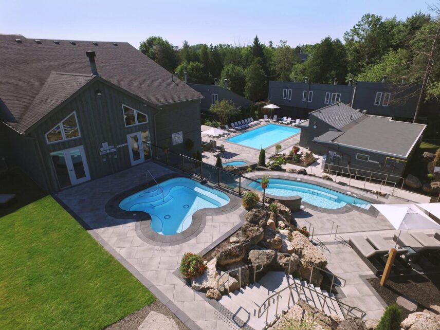 The hot springs at Millcroft Spa in Caledon, Ontario.
