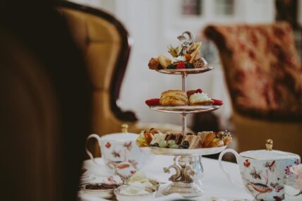 Tea and pastries served in The Drawing Room in Niagara-on-the-Lake.