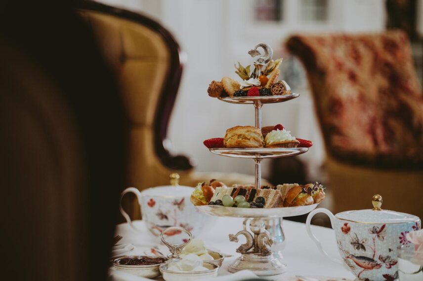 Tea and pastries served in The Drawing Room in Niagara-on-the-Lake.