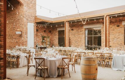wedding reception at the hare wine co. in niagara-on-the-lake