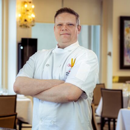 Chef at Tiara Restaurant in Queen's Landing in Niagara-on-the-Lake, Ontario.