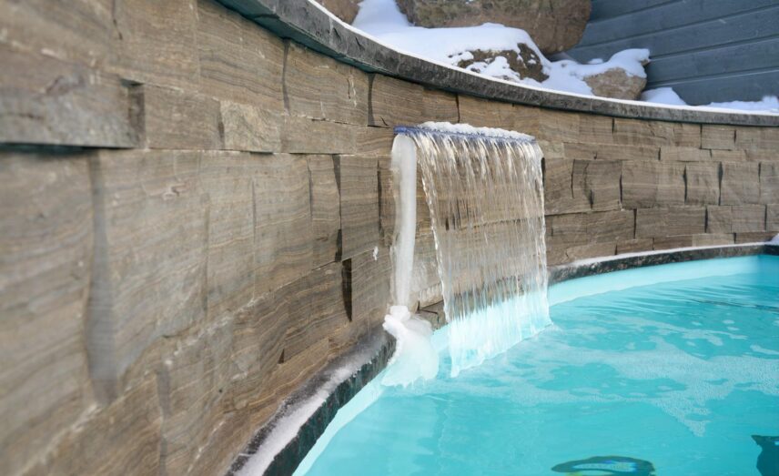 A hot spring pool at Millcroft Inn & Spa in Caledon, Ontario.
